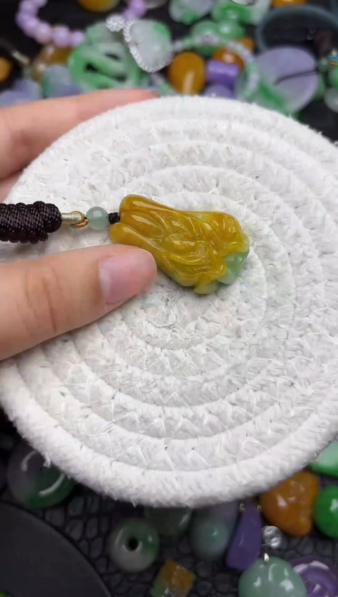 颈饰未镶嵌翡翠缅甸翡翠吊坠