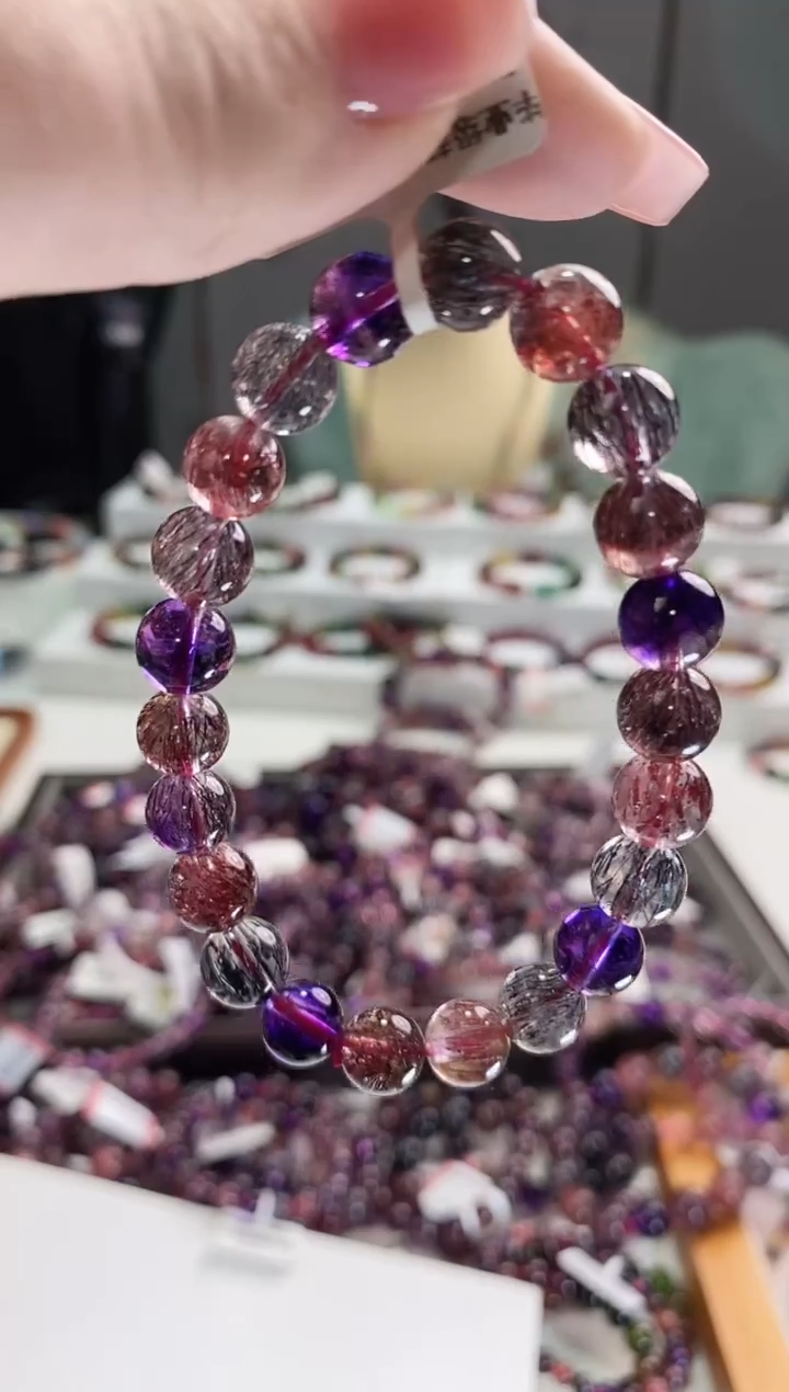 【闪购商品】水晶超七单圈8.5*未镶嵌多人多样性发其一