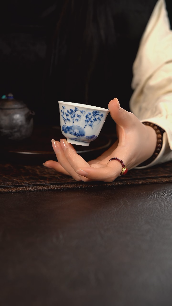 【闪购商品】杯HLX陶瓷灵石竹子花神杯 随机