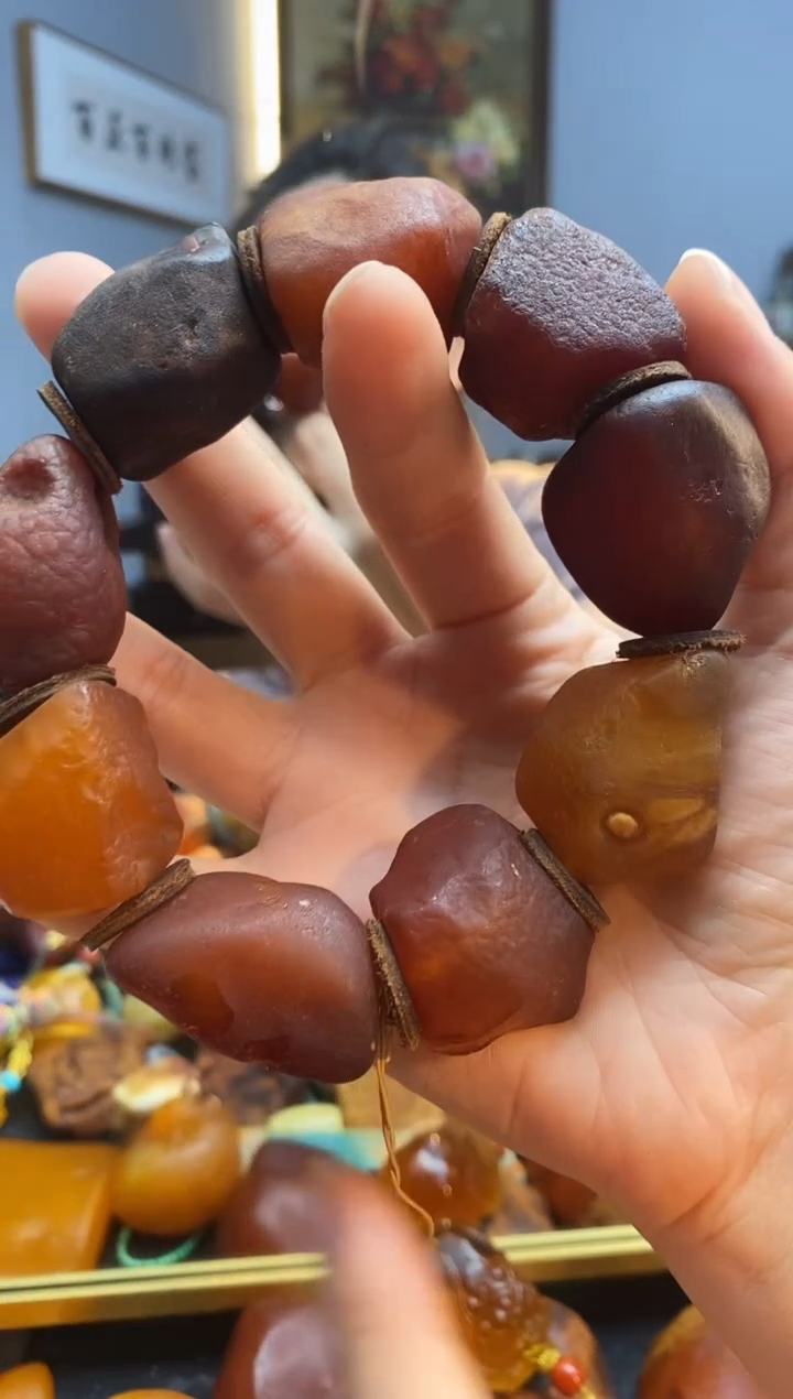 手链琥珀未镶嵌手串