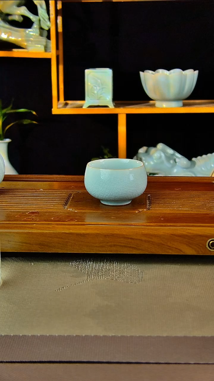 【闪购商品】婷婷专属闪购原款原釉汝瓷福利杯4个