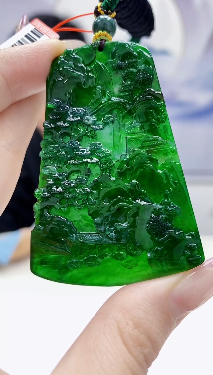 定制翡翠未镶嵌5158jw-毛货挂件122