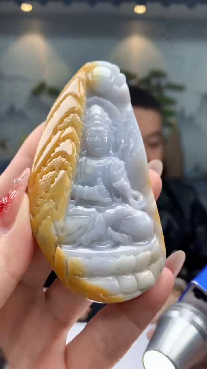 【闪购商品】定制翡翠未镶嵌1072ry-毛货挂件32