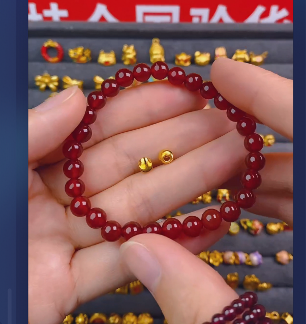 足金999卡5猫眼2颗/ 多样性发