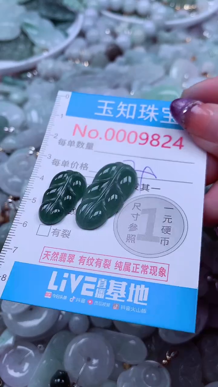 翡翠未镶嵌吊坠(不含链)9824