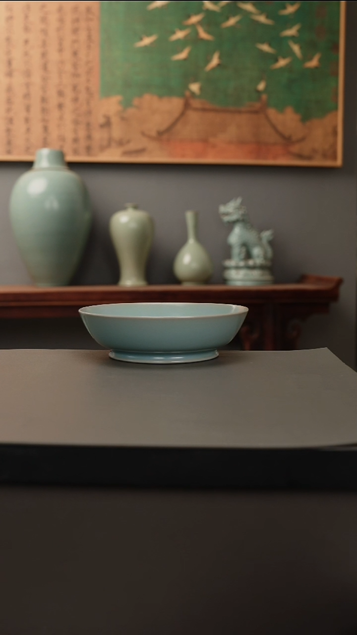 杯仿古釉原矿   圆洗 微瑕