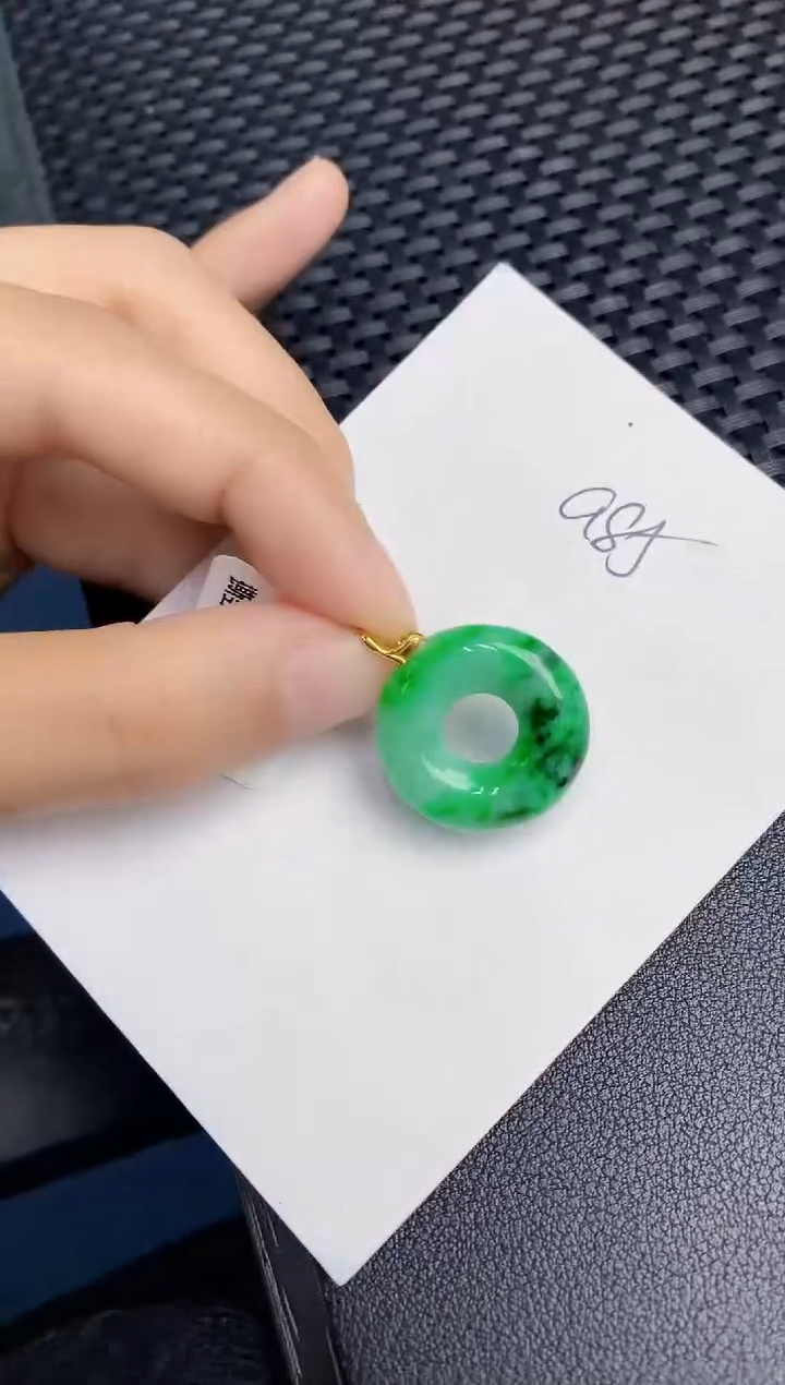 【闪购商品】翡翠颈饰18K金镶嵌000000000