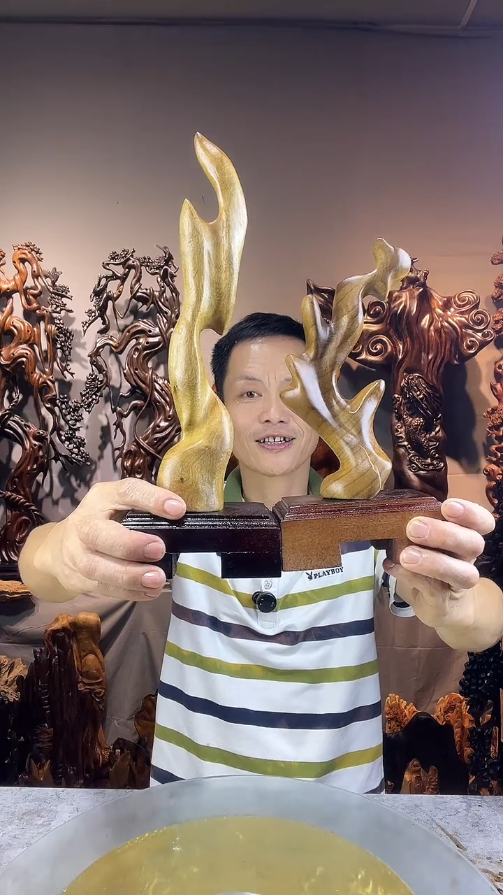 金丝楠明***好小叶桢楠随行摆49