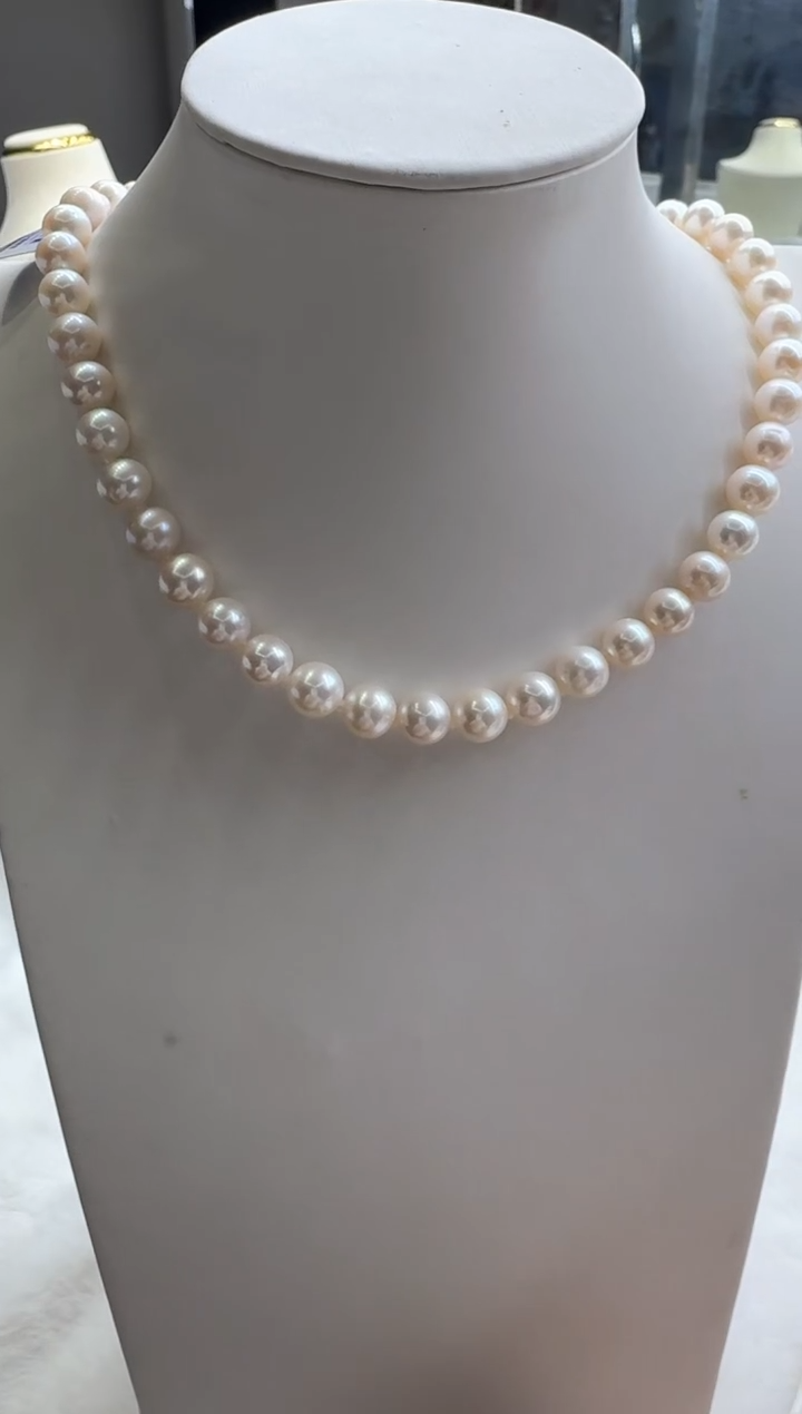 【闪购商品】淡水珍珠颈饰银S925镶嵌清货