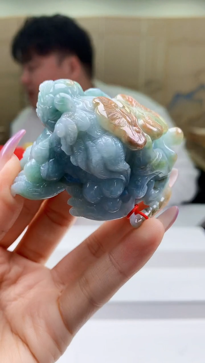 【闪购商品】定制翡翠未镶嵌5060ty-毛货挂件328