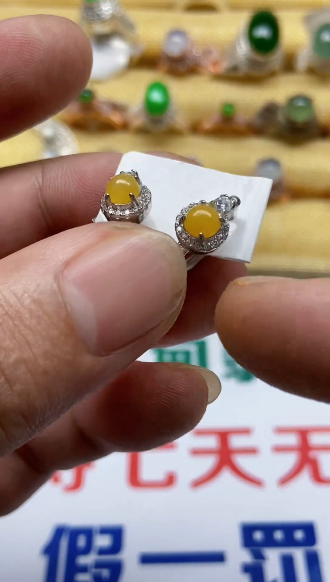 【闪购商品】翡翠戒指银S925镶嵌0000