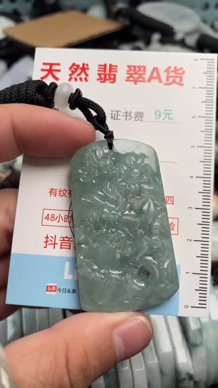 翡翠未镶嵌吊坠(不含链)1