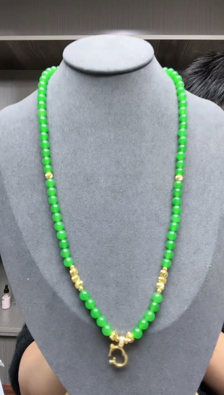 【闪购商品】翡翠项链14K金镶嵌项链