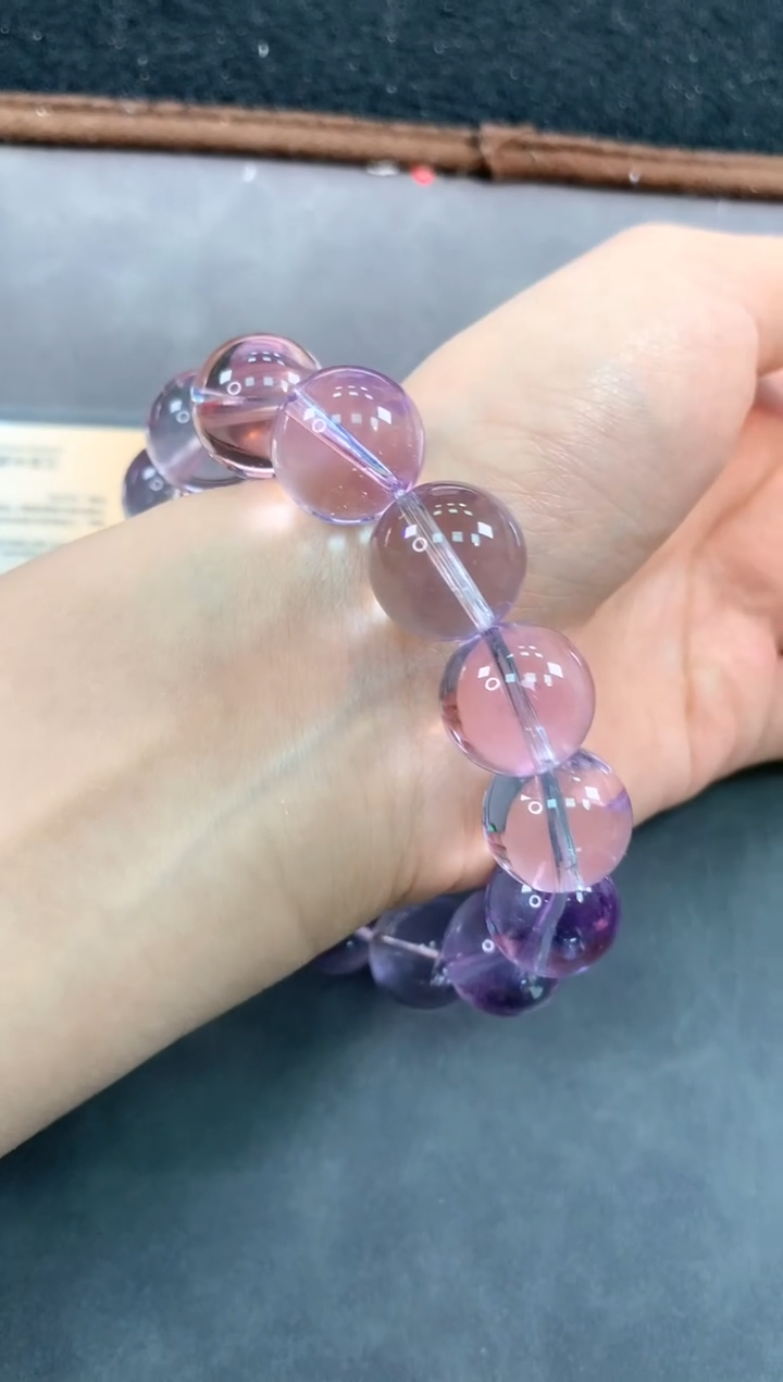 【闪购商品】紫晶手链未镶嵌25号玻利维亚紫水单圈15mm