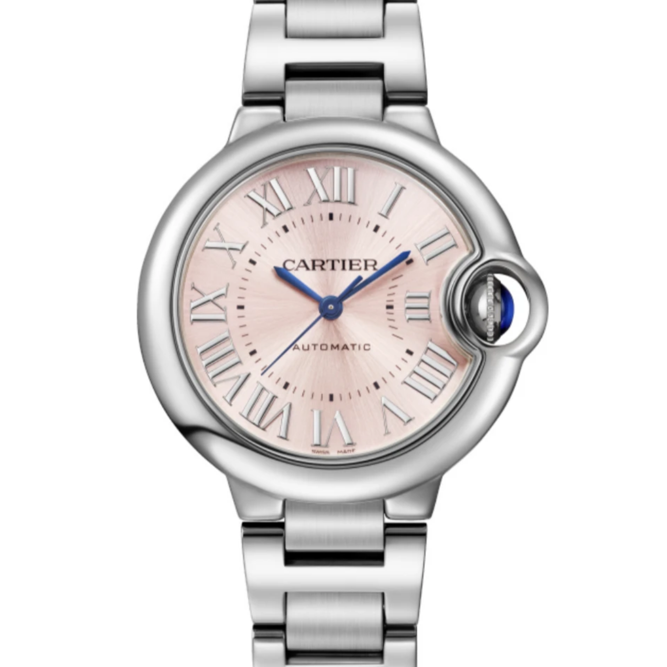 99新 Cartier/卡地亚 蓝气球系列 WSBB0068 33粉盘 机械女款 24年