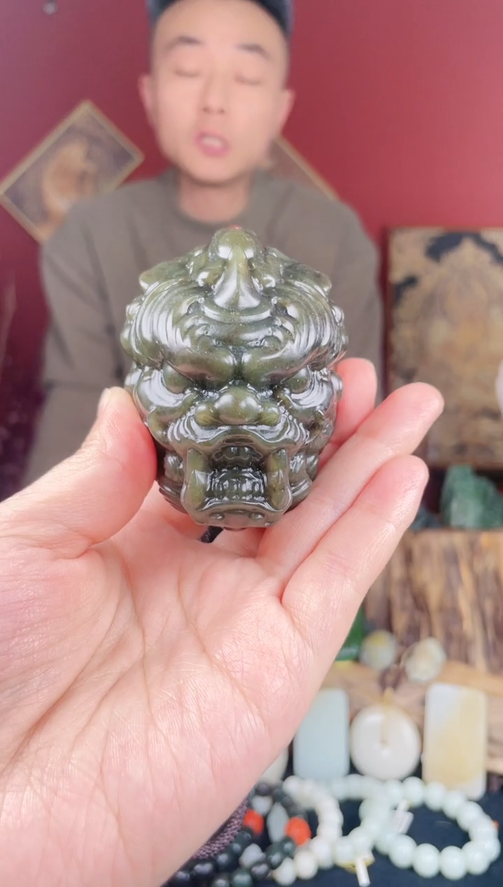 【闪购商品】和田玉把件未镶嵌糖料貔貅头