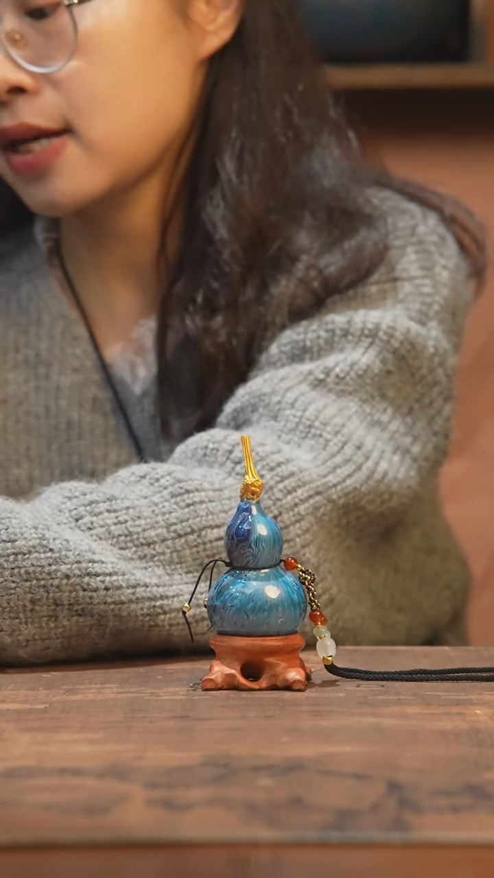 【闪购商品】724号-大漆飘漆小葫芦脖挂