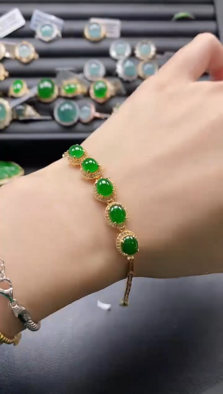 【闪购商品】翡翠戒指银S925镶嵌1111