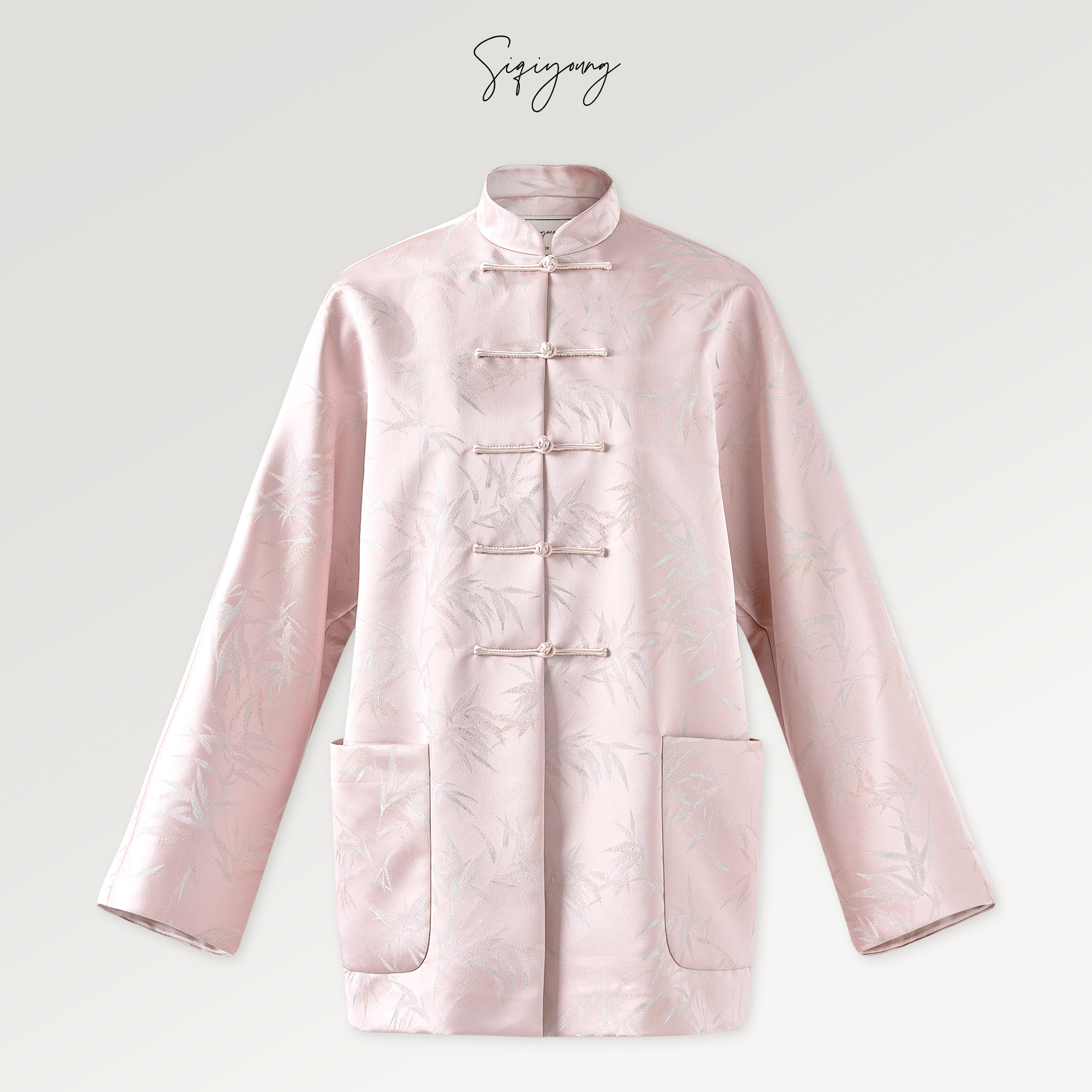 SIQIYOUNG 步步高升-竹纹提花盘扣套装