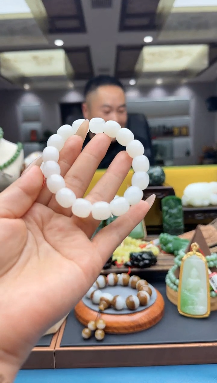 未镶嵌手串和田玉hs