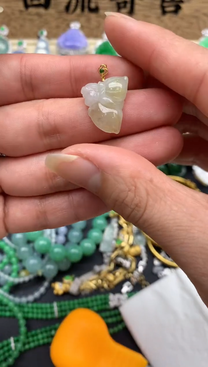 【闪购商品】翡翠颈饰18K金镶嵌231-中国好珍宝