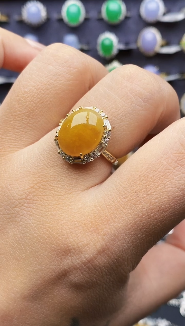 银S925镶嵌戒指翡翠1422