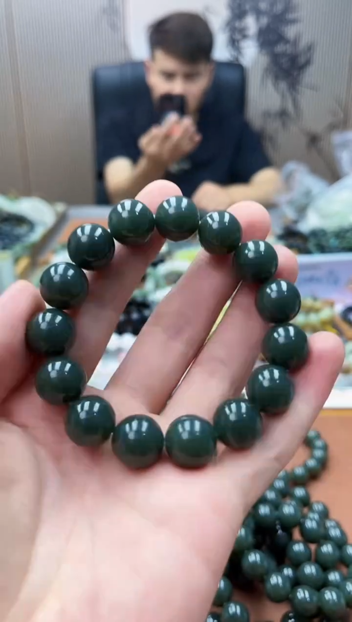 手链未镶嵌和田玉纯天然新疆且末蓝14