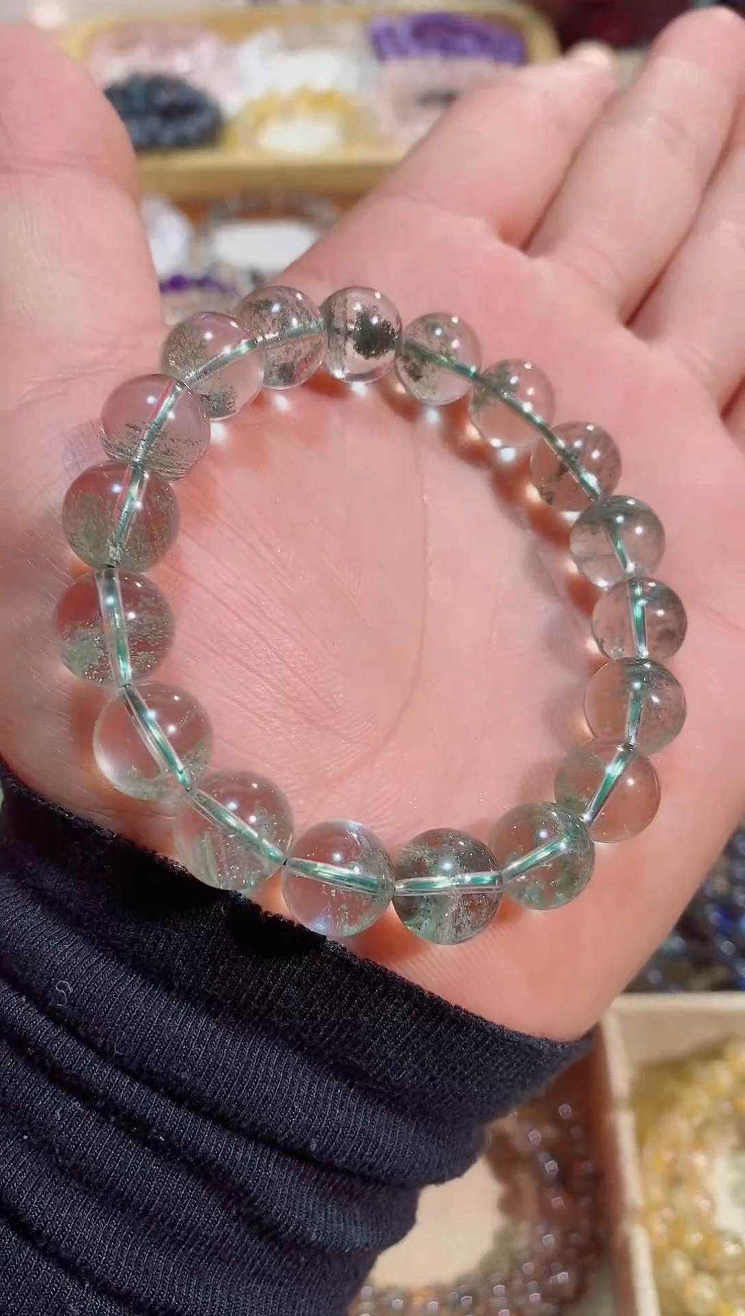 【闪购商品】水晶手链未镶嵌绿幽灵11M+ (多样性发其一）