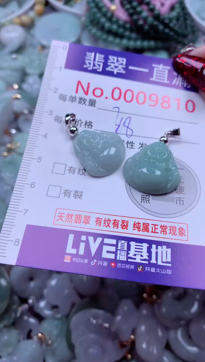 吊坠(不含链)未镶嵌翡翠9810