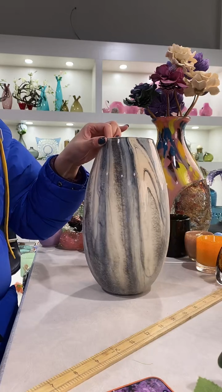 S**格慕忆家手作琉璃花瓶瑕疵