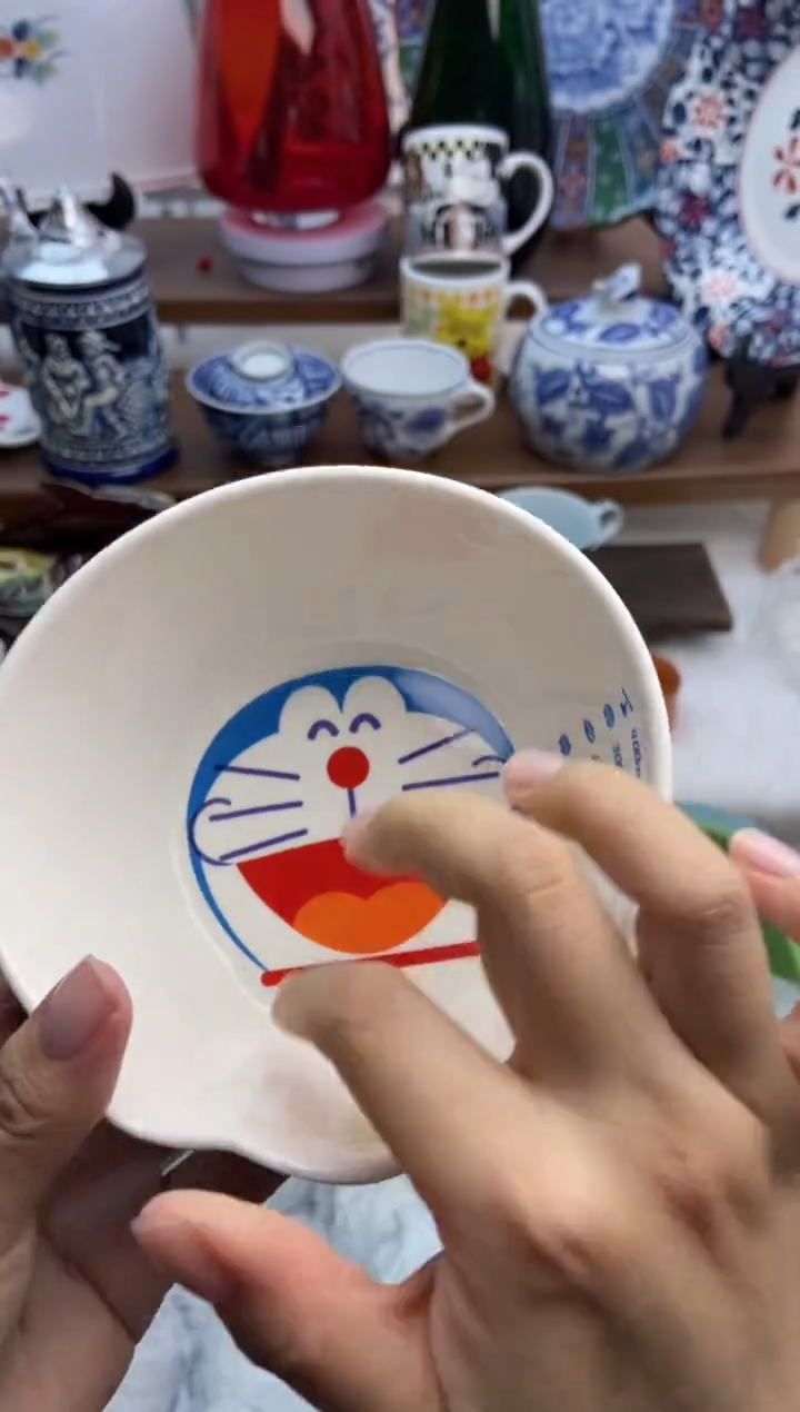 【闪购商品】瓷片哆啦碗直径12容量400cc全新全品