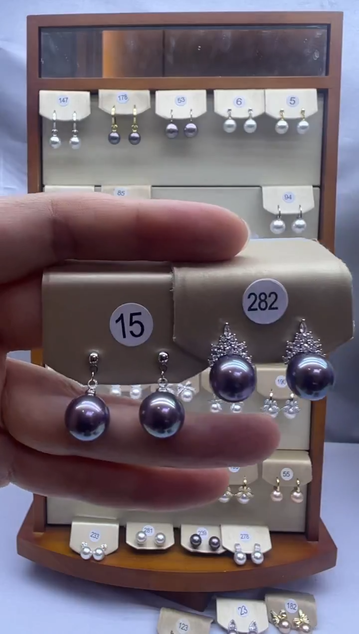 未镶嵌耳饰淡水珍珠15+282