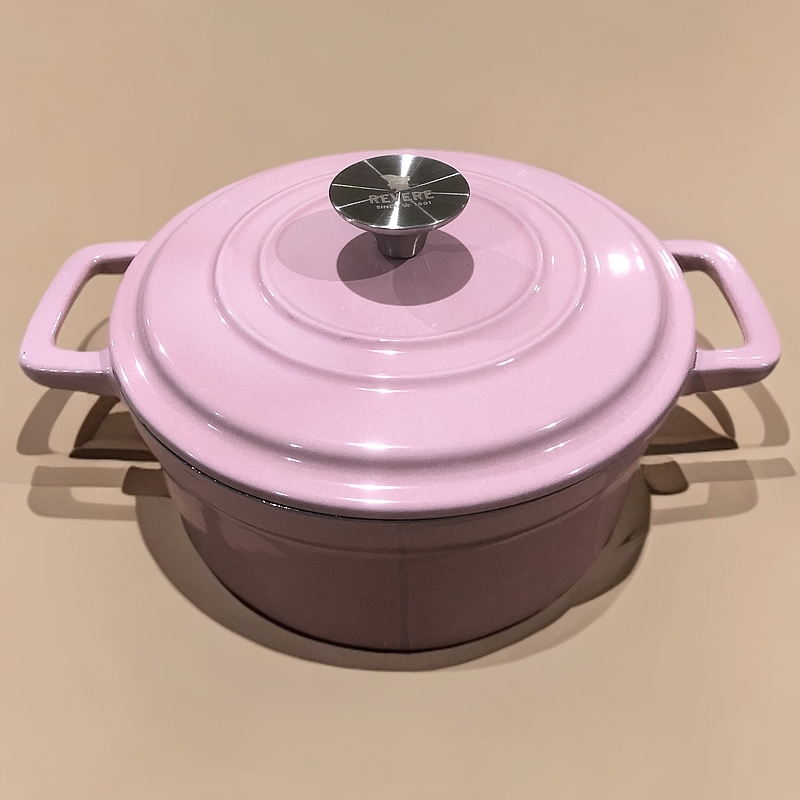 出美 樱桃粉19cm珐琅锅炖锅 19cm*9cm