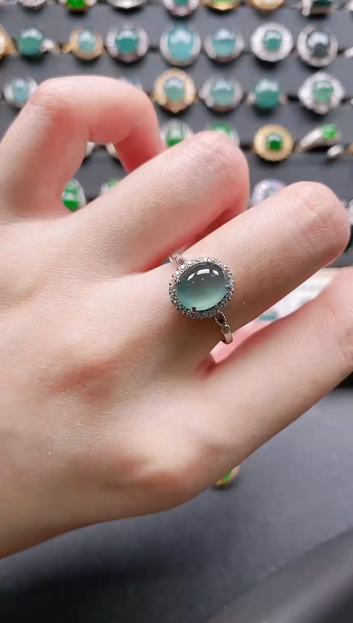 【闪购商品】翡翠戒指银S925镶嵌11111111