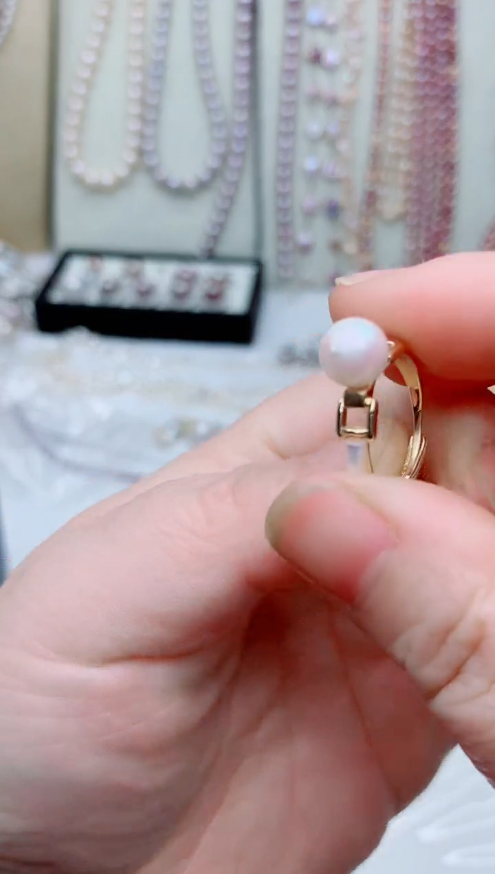 未镶嵌戒指淡水珍珠多样性发其一【非无瑕】