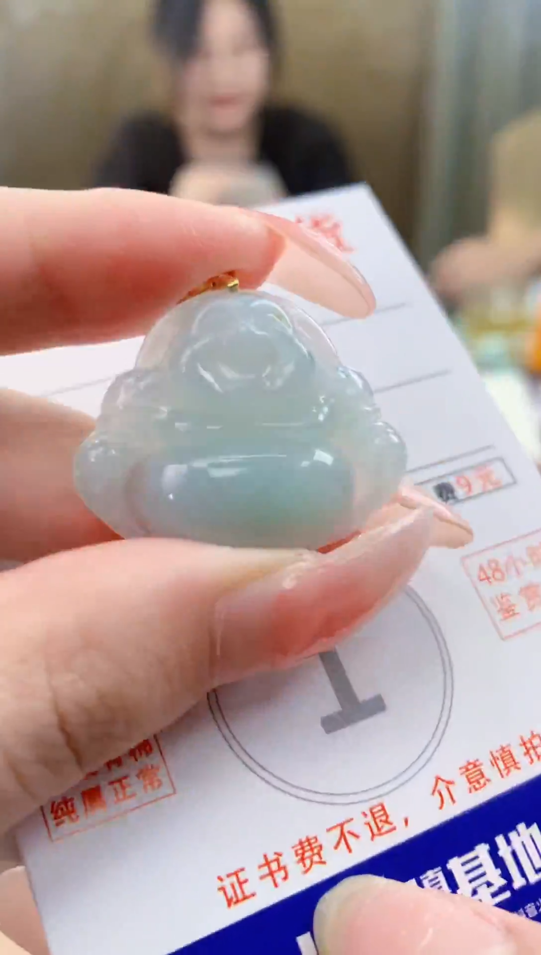 颈饰未镶嵌翡翠天然A货翡翠挂件