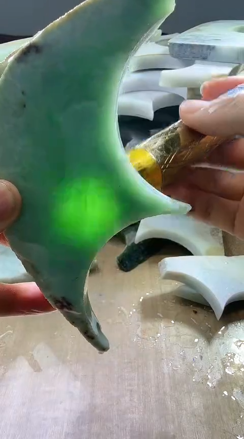 裸石翡翠缅甸翡翠A货花