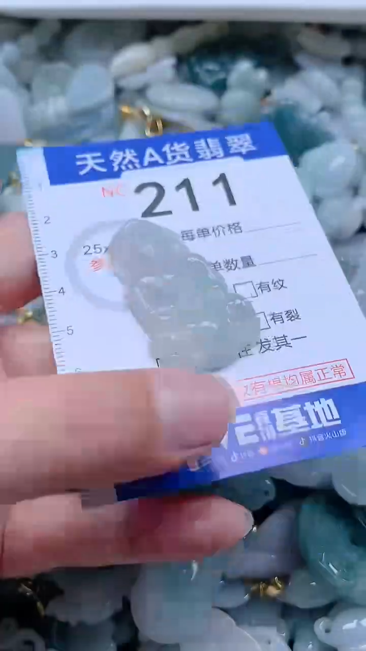 翡翠未镶嵌吊坠(不含链)1