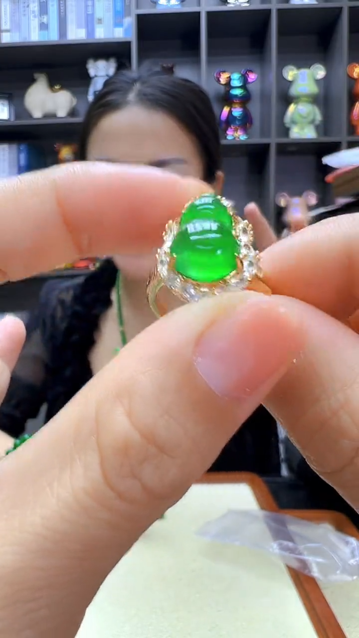 颈饰14K金镶嵌翡翠丹丹diy劲饰
