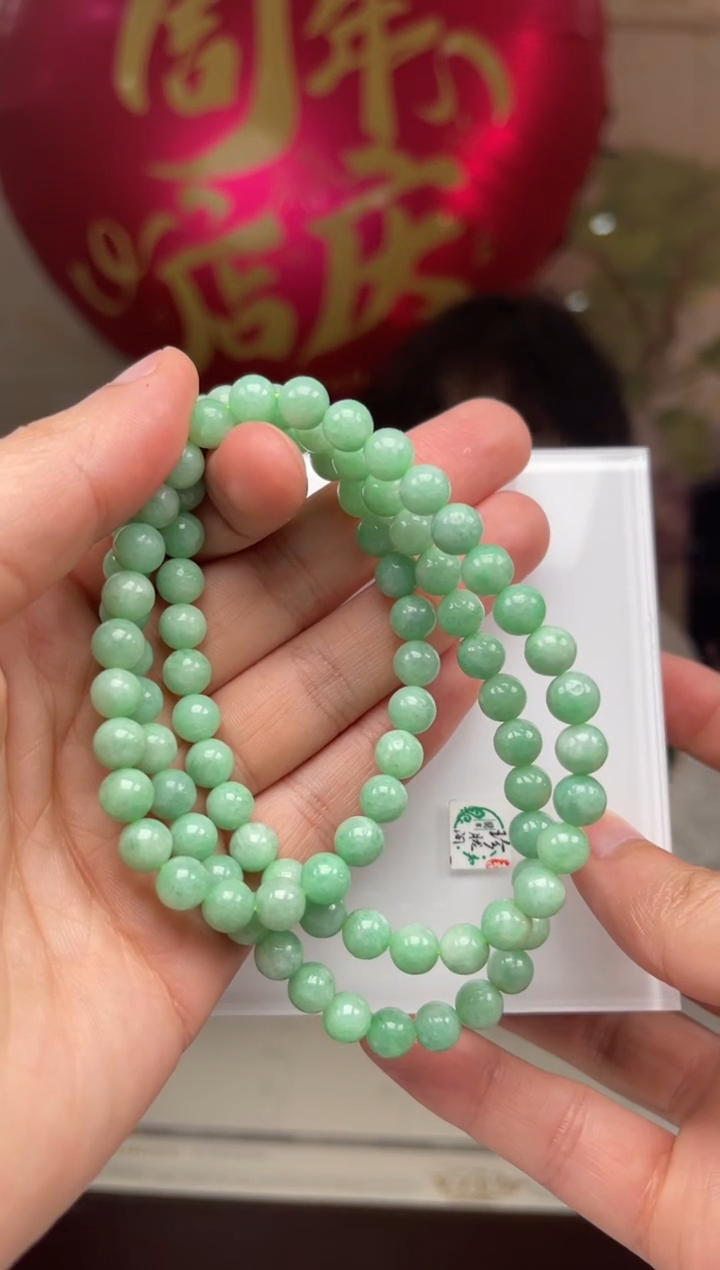 【闪购商品】翡翠手链未镶嵌22号标签撕毁不退换