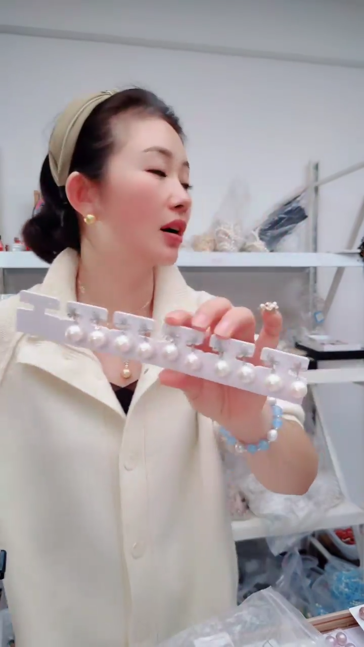 颈饰未镶嵌淡水珍珠2882耳钉