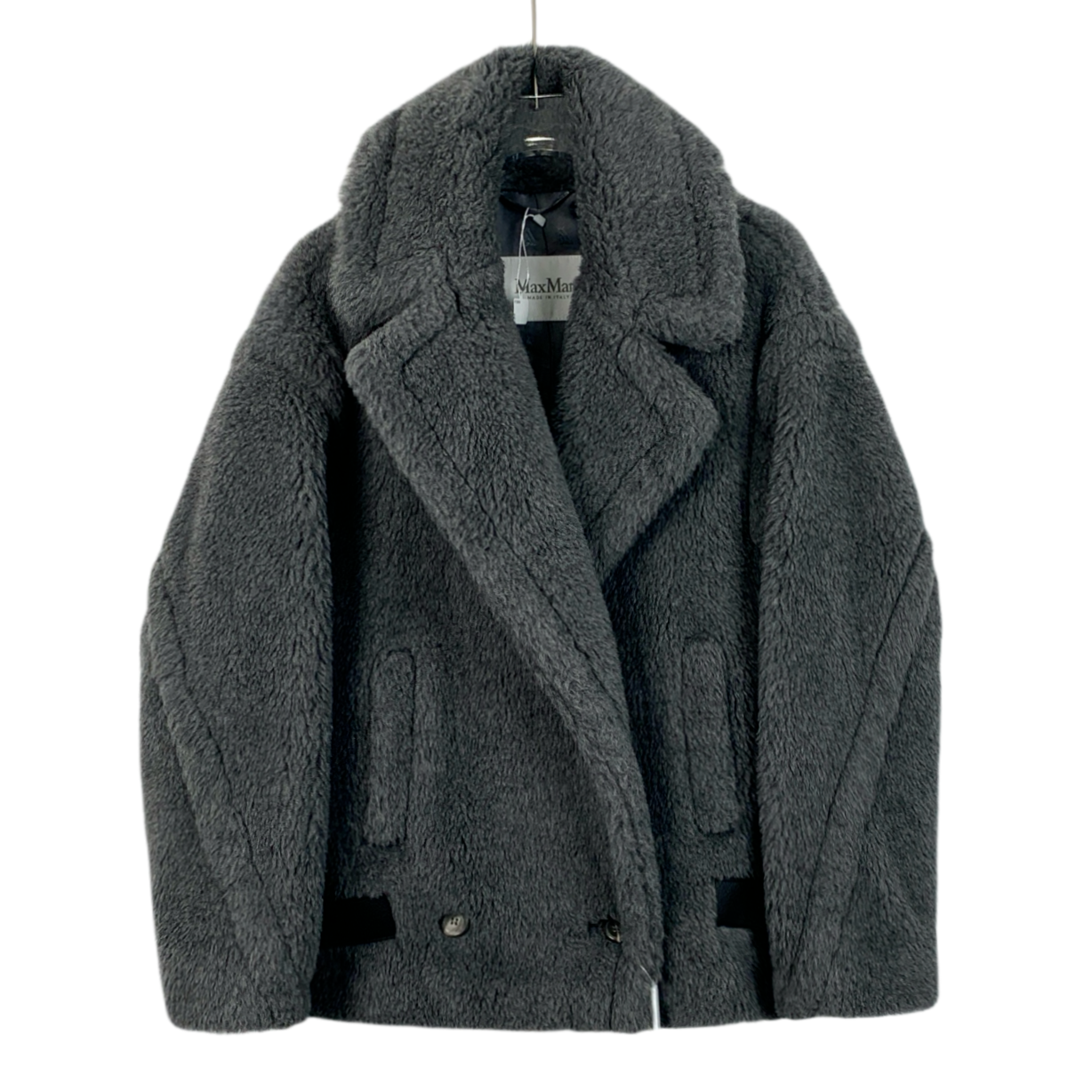 全新带吊牌 H13069 Maxmara Teddy系列22款深灰色泰迪短款大衣38S