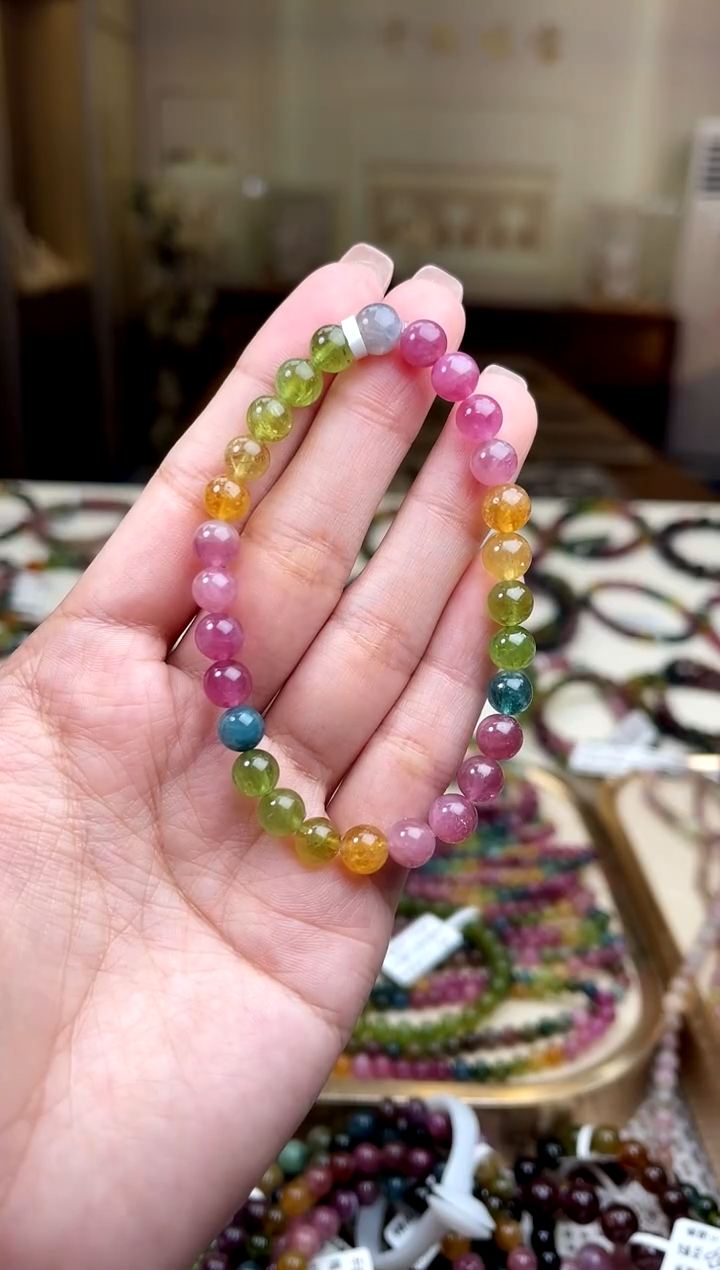 【闪购商品】/未镶嵌碧玺6mm+碧玺单圈多样性发货
