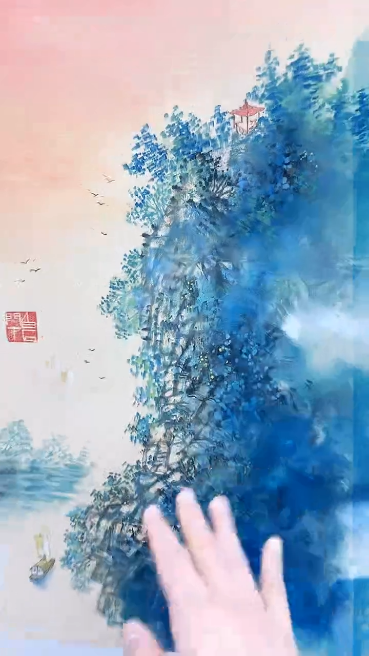 【闪购商品】绘画柳晓叶绘画2.7平尺山水