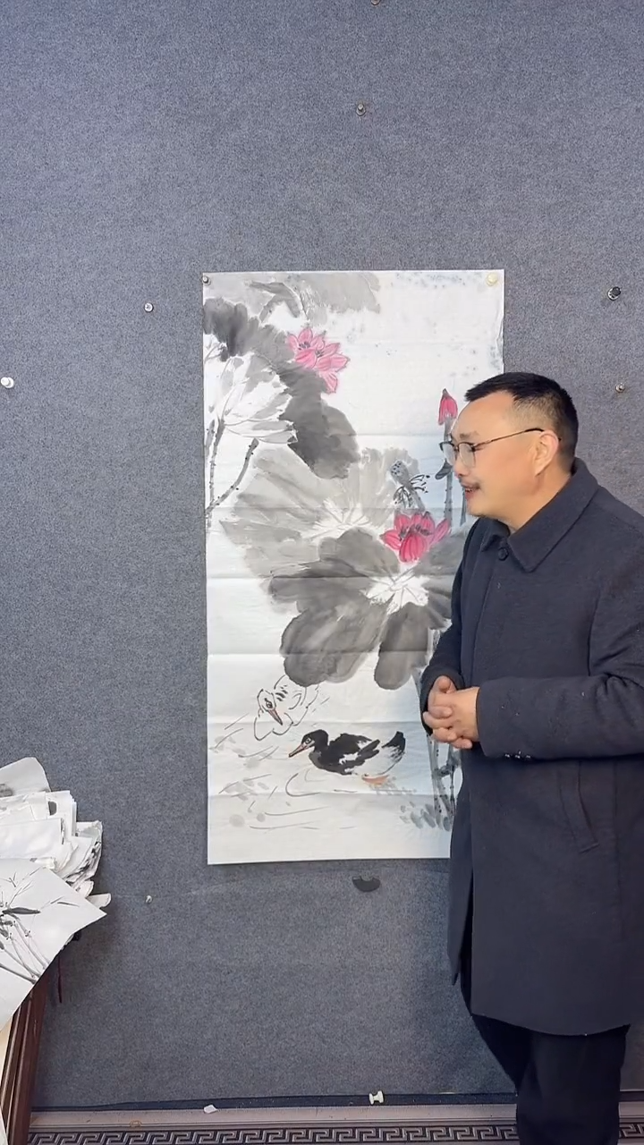 国画高*136*68吴铁成作品
