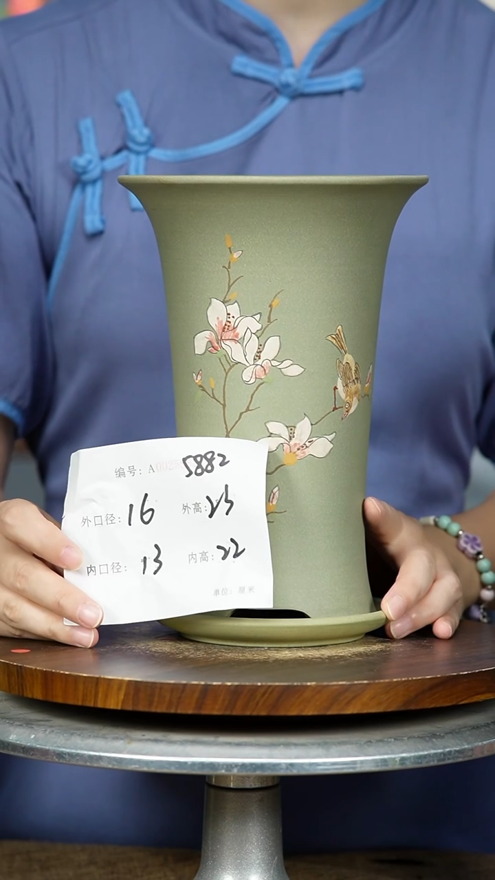 紫砂花盆5882+Z紫砂花盆紫砂