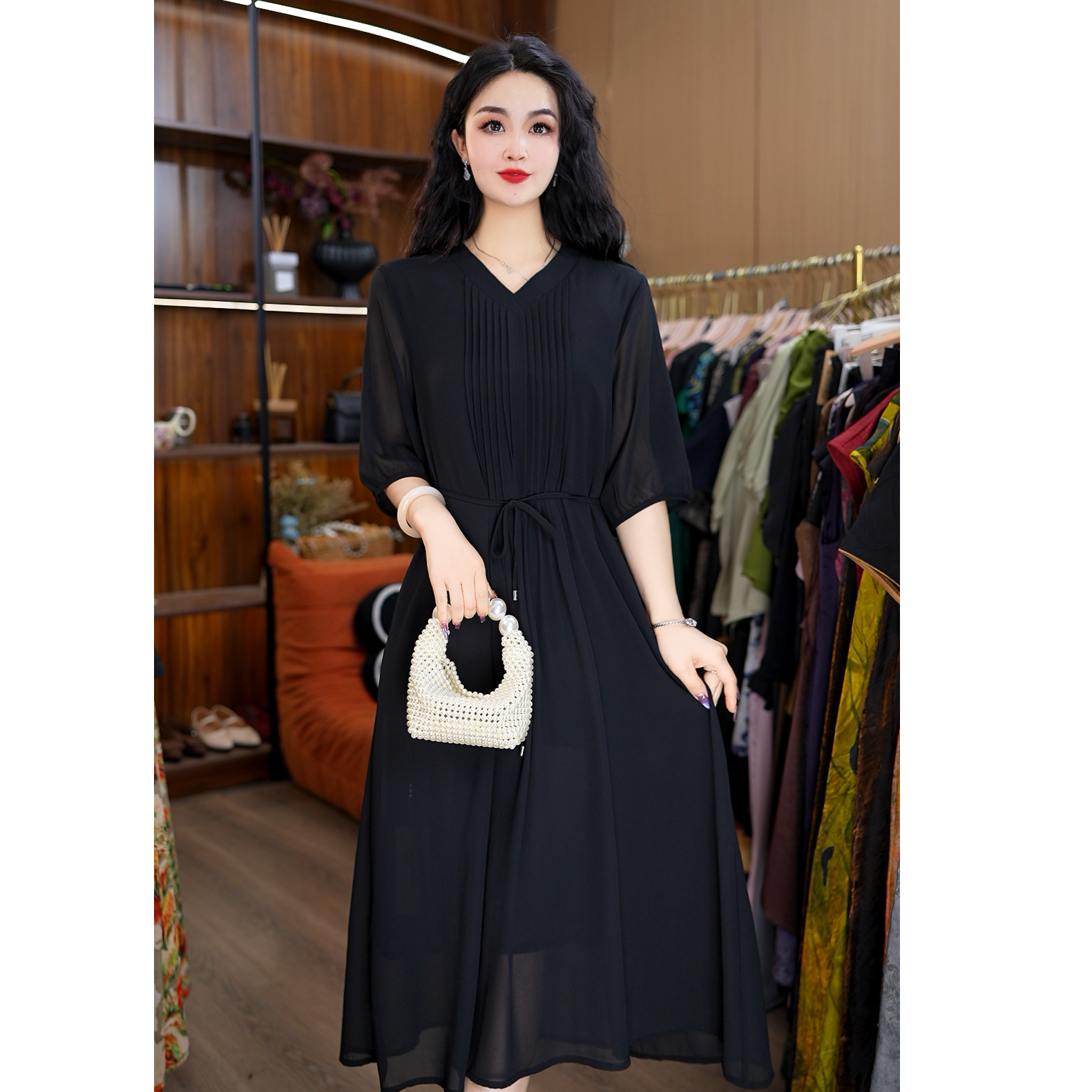 7990-36新款时尚休闲连衣裙