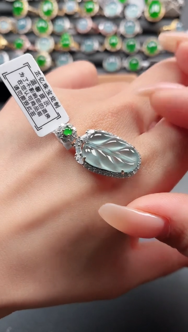 银S925镶嵌戒指翡翠11111