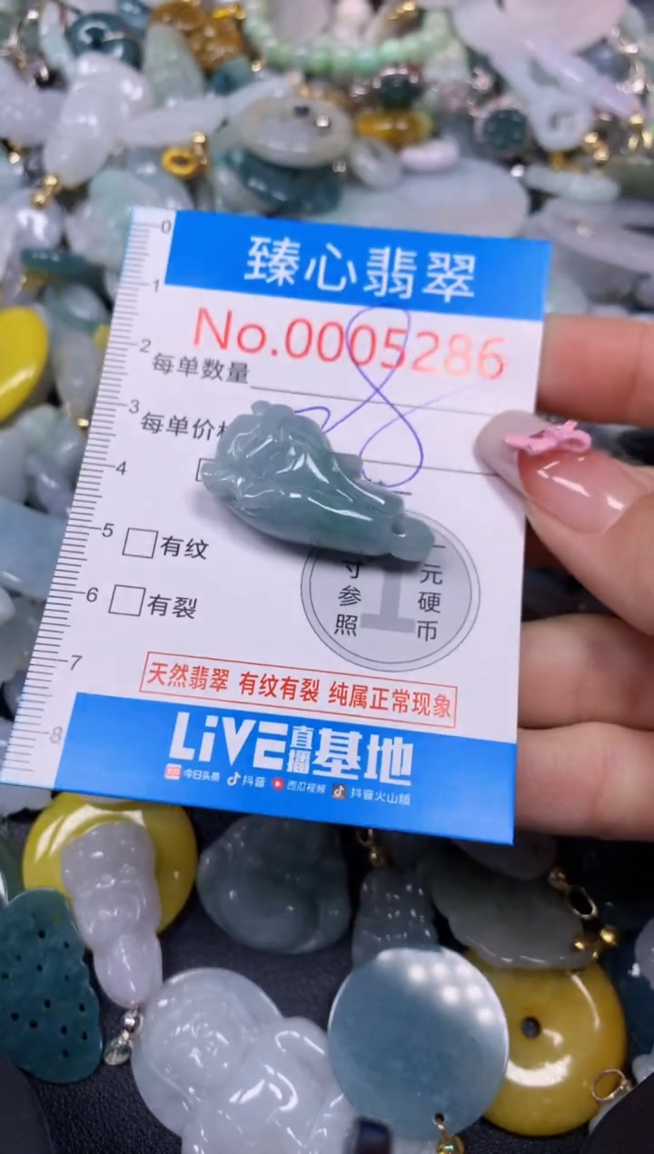 【闪购商品】翡翠颈饰未镶嵌含绳0005286