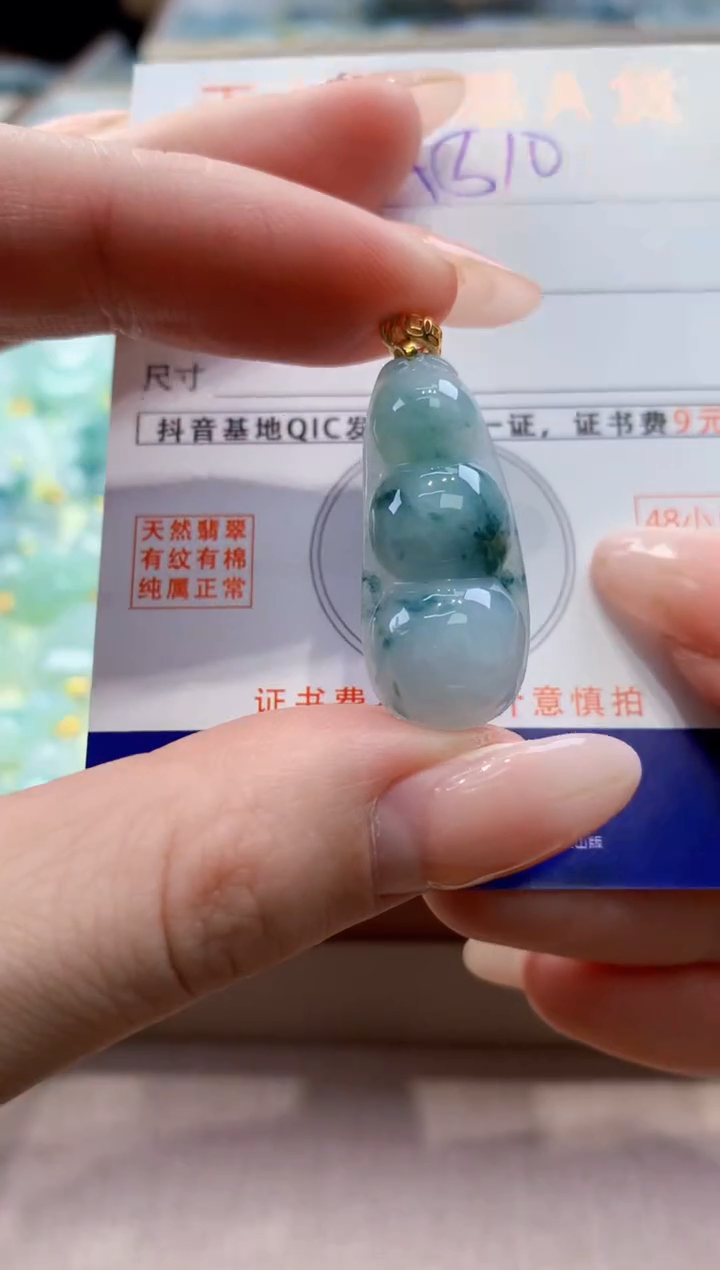 颈饰未镶嵌翡翠天然A货翡翠挂件
